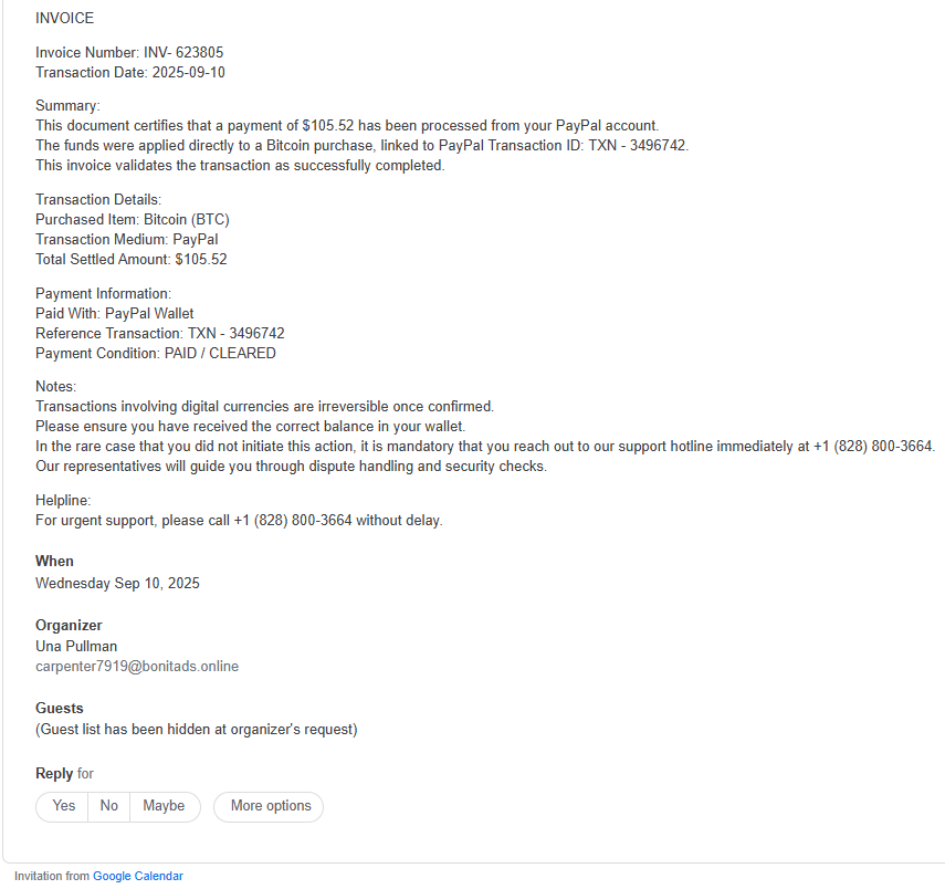 invoice