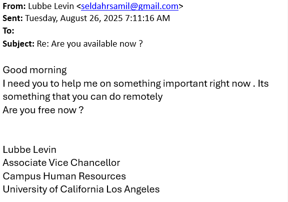 Impersonation phish 1