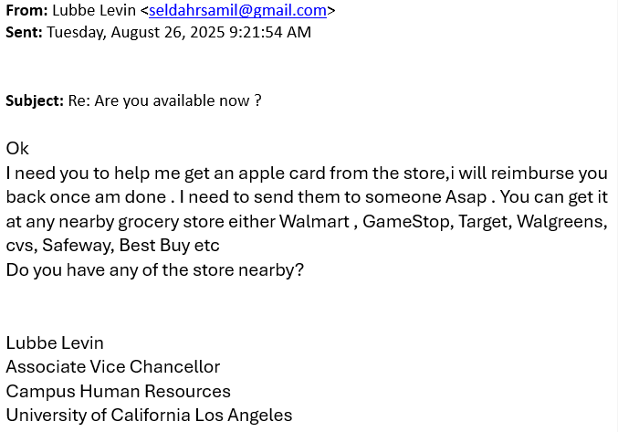 Impersonation phish 3