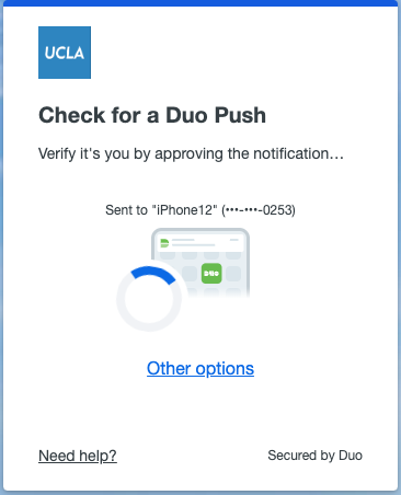 new DUO interface - check for DUO push