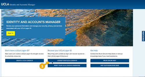 Step 1 Click “LOOKUP YOUR UCLA ID.”